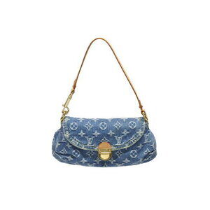 Louis Vuitton Monogram Denim Pleaty Handbag Blue